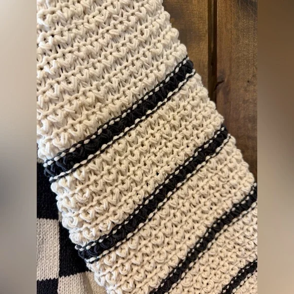 NWOT Mello Brand Hooded Checkered Sweater Sz L - Picture 11 of 16